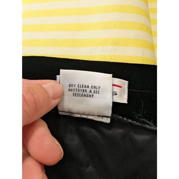 Talbots Vintage Velour Midi Skirt women's 10 black wrap pencil witchy goth Punk - Picture 7 of 7